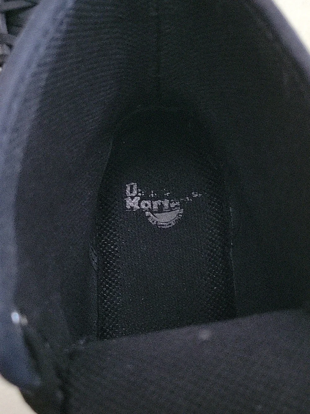 DR MARTENS Shoreditch Greasy Women's Combat Boots. Size 7 L. Black Boots. - Picture 16 of 16